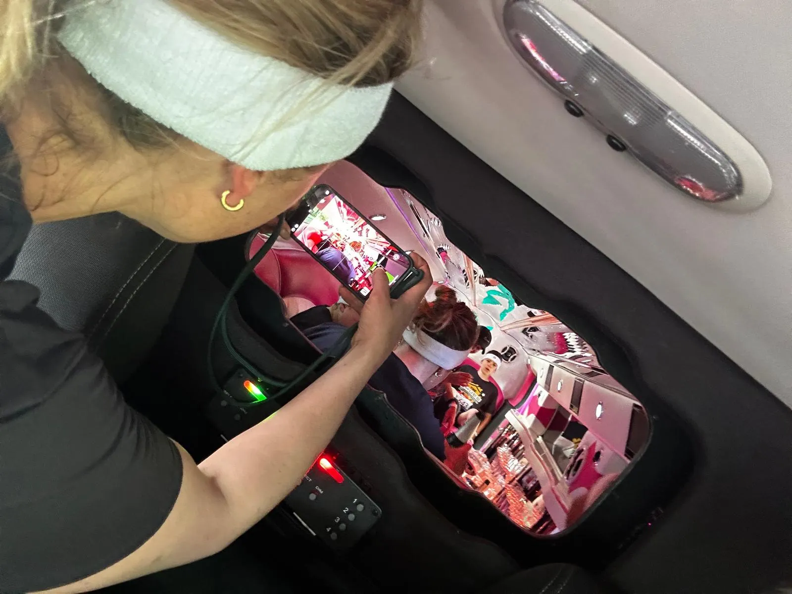 Luxe interieur van de limousine